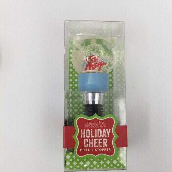 Christmas Wine Grab Gift Cheer Bottle Stopper Snow Globe Bottle Cover Tags Lot 5 - Picture 4 of 11